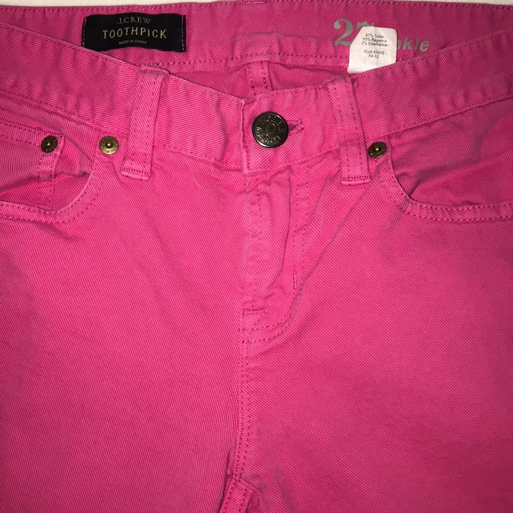 J.Crew Hot Pink Jeans - Picture 5 of 5